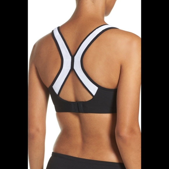 NWT Le Mystere‎ [ 32C ] Wireless Sports Bra in Black White - Picture 12 of 12